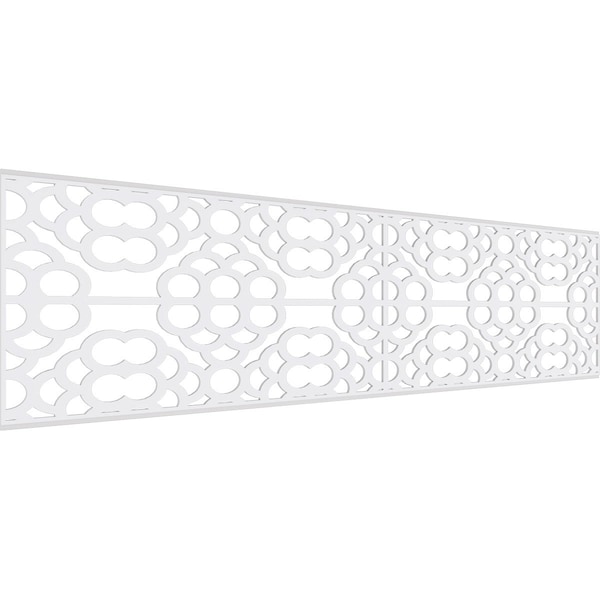 Ekena Millwork Set of Four Panels for 94 1/2"W x 24 1/4"H Harlingen Fretwork Wainscot Wall Paneling WPKP12X01X47GLN - main